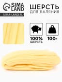 Шерсть для валяния, 100 г, цвет шампанское