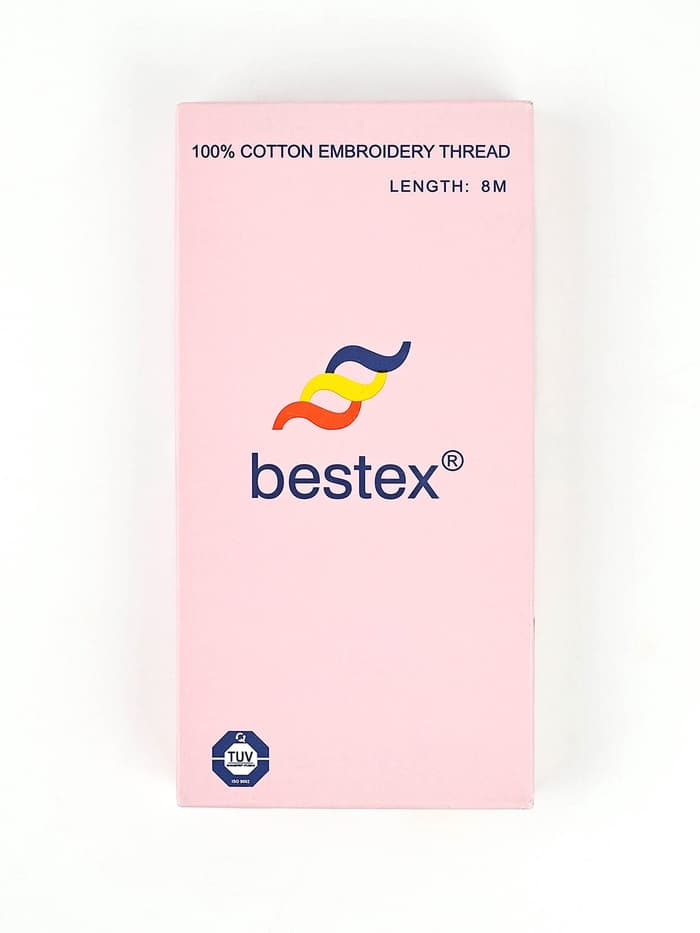 Нитки мулине Bestex, оранжевый цвет (108), 24 шт. в уп.