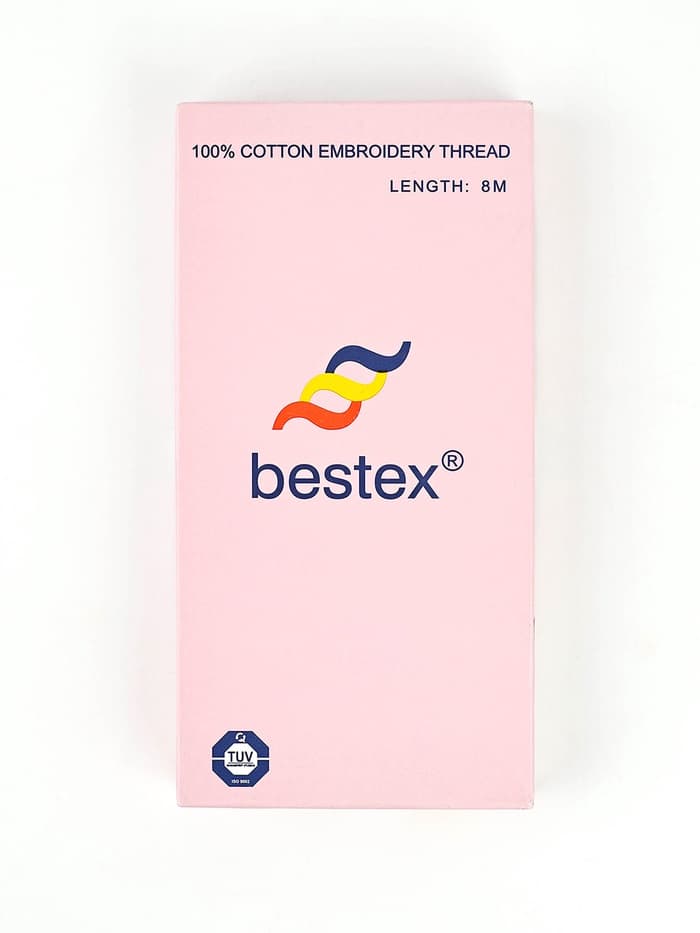 Нитки мулине Bestex, бежевый цвет (803), 24 шт. в уп.