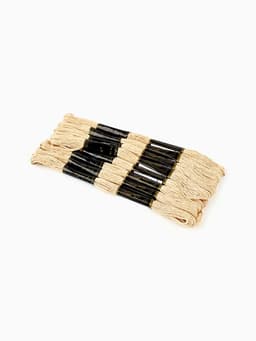 Нитки мулине Bestex, бежевый цвет (803), 24 шт. в уп.