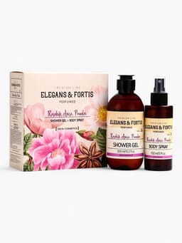 Подарочный набор женский VEGAN.Love.Studio, гель для душа, спрей для тела, парфюмированный, шиповник, анис, пудровые ноты