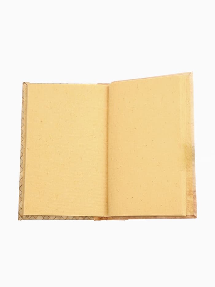 Записная книжка плетёная, 48 листов, 17×22×2 см, бежевая