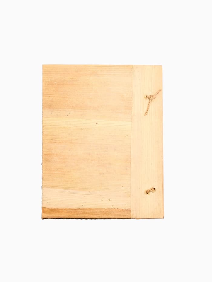 Записная книжка плетёная, 48 листов, 17×22×2 см, зелёная