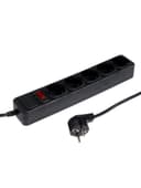 Сетевой фильтр СТАРТ, 5 розеток, 1.5 м, 10 А, ПВС 3×0.75 мм2, с заземлением, с выключателем, IP20, чёрный