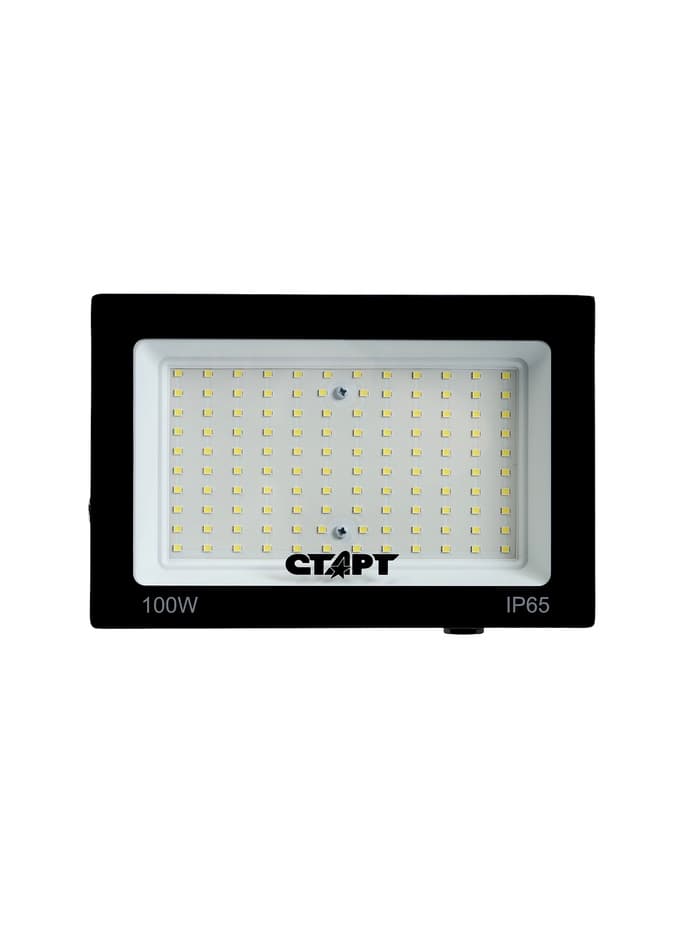 Прожектор светодиодный СТАРТ, 100 Вт, 8500 Лм, 6500К, IP65, чёрный