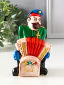 Копилка для денег «Казак гармонист», гипс, 17.5×11×10.5 см