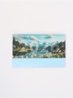 Календарь 2026 настольный, домик с курсором «Природа»