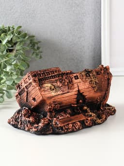 Копилка для денег «Корабль Сокровищ», гипс, 11×25×14 см