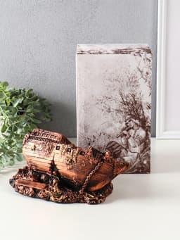 Копилка для денег «Корабль Сокровищ», гипс, 11×25×14 см