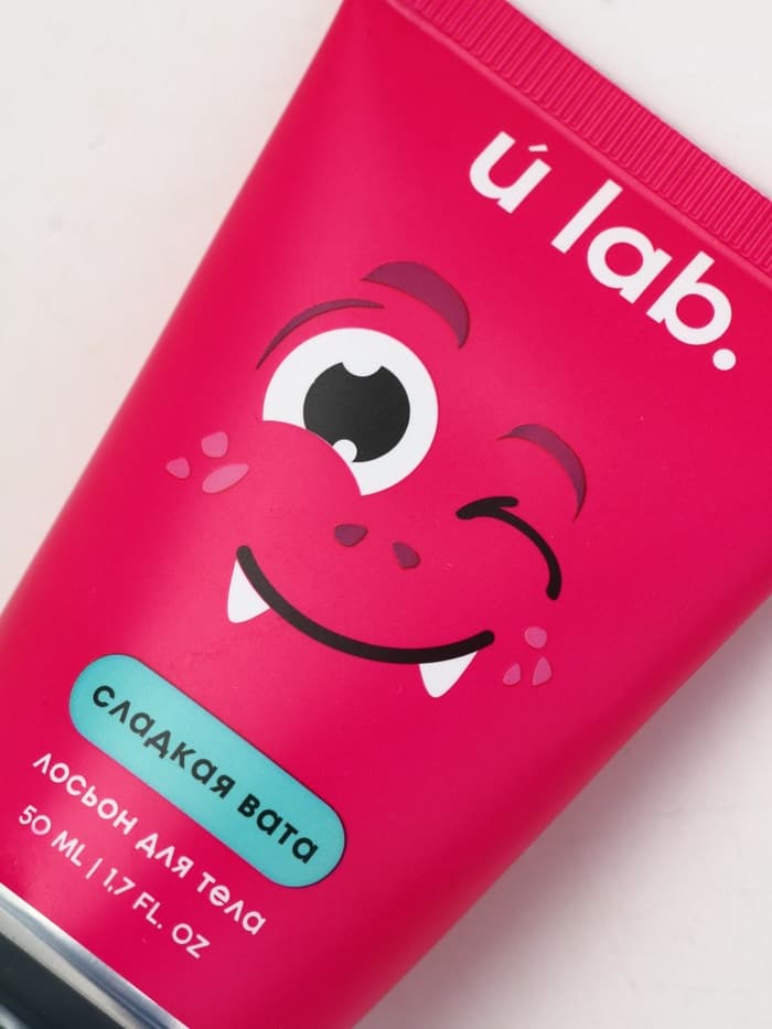 Лосьон для тела детский «Монстрики», аромат сладкая вата, ULAB