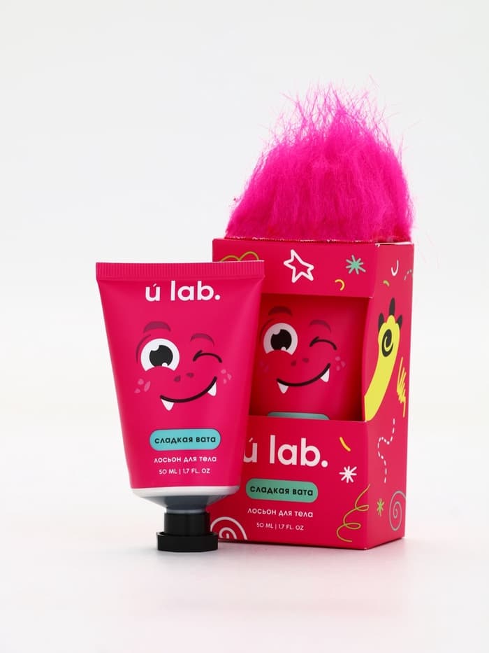 Лосьон для тела детский «Монстрики», аромат сладкая вата, ULAB