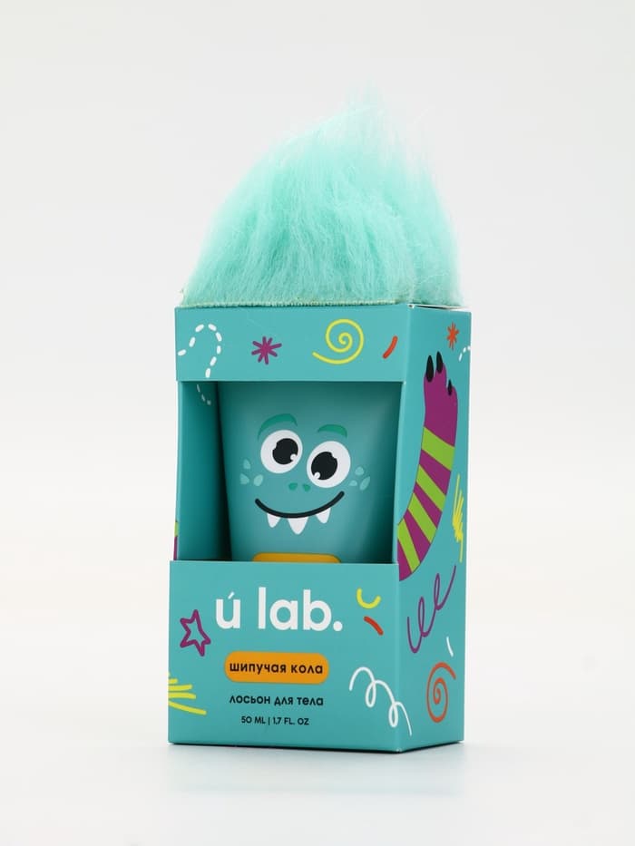 Лосьон для тела детский «Монстрики», аромат шипучая кола, ULAB