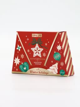 Жемчуг для ванны Winter Holidays, аромат ванильное печенье, 200 г, URAL LAB