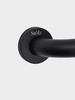 Поручень для ванны Stölz, 30×5×7 см, нержавеющая сталь, чёрный