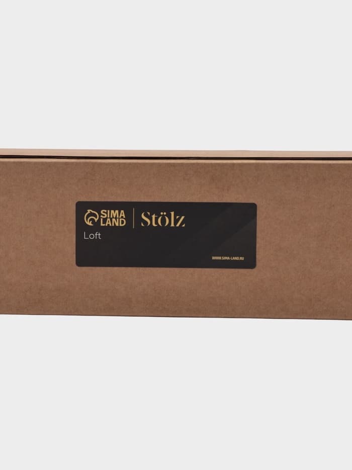 Поручень для ванны Stölz, 30×5×7 см, нержавеющая сталь, чёрный