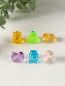 Набор фигурок флуоресцентные «Капибары», 6 шт., полистоун, 1.7×2 см