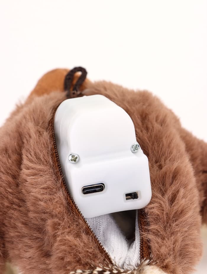 Интерактивная игрушка для животных «Воробей», коричневая