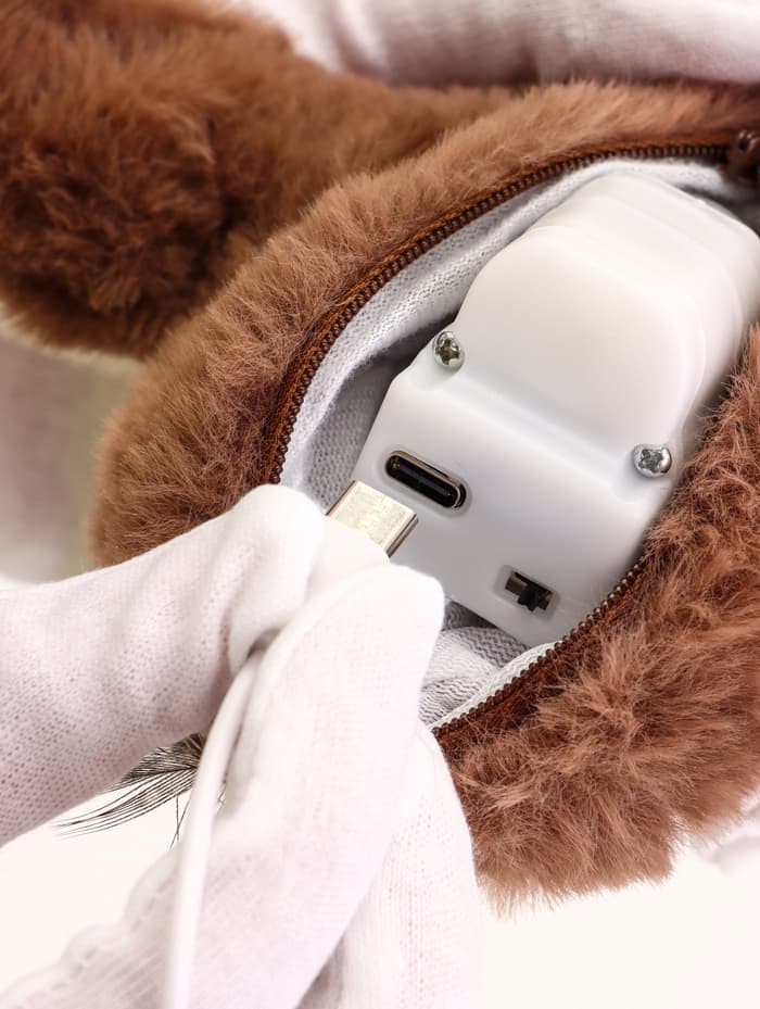 Интерактивная игрушка для животных «Воробей», коричневая