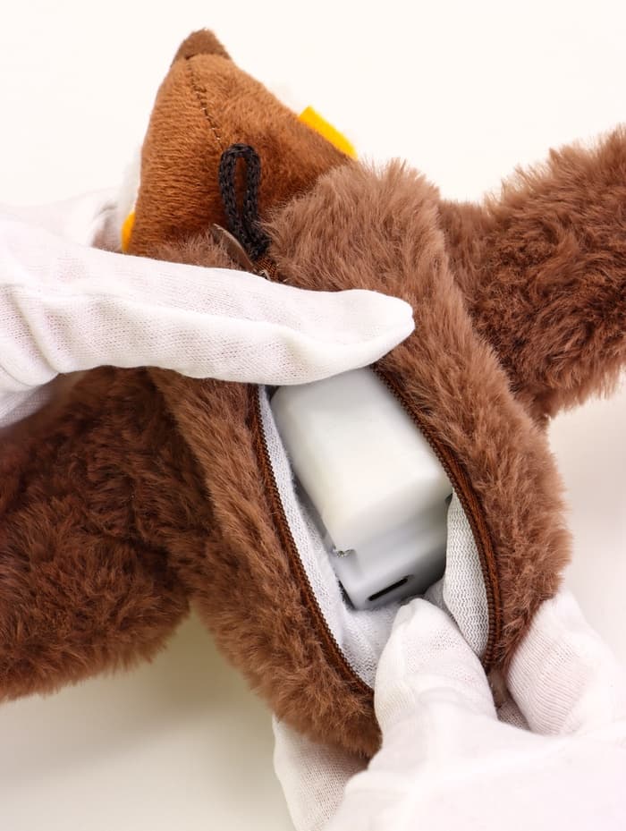 Интерактивная игрушка для животных «Воробей», коричневая