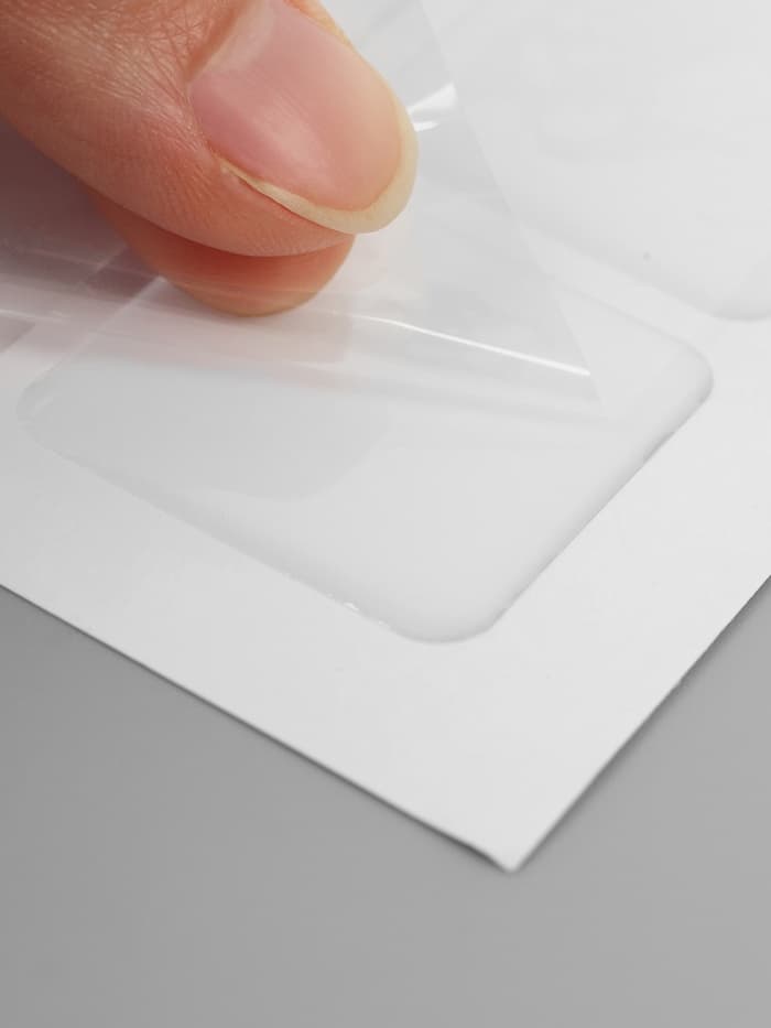 Стикеры эпоксидные прозрачные заготовки 3d=100 шт. 3×3 см