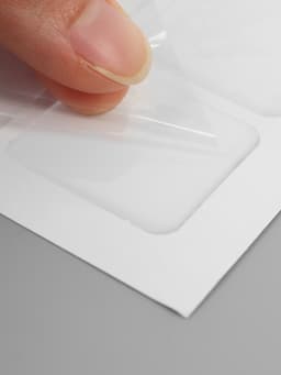 Стикеры эпоксидные прозрачные заготовки 3d=100 шт. 3×3 см