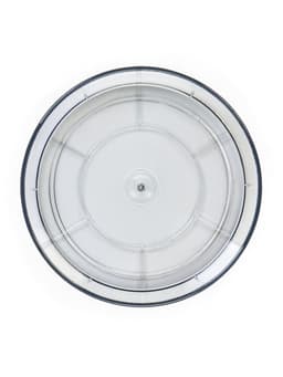 Поддон для цветочных горшков, d=10 см, пластиковый, тёмный, прозрачный