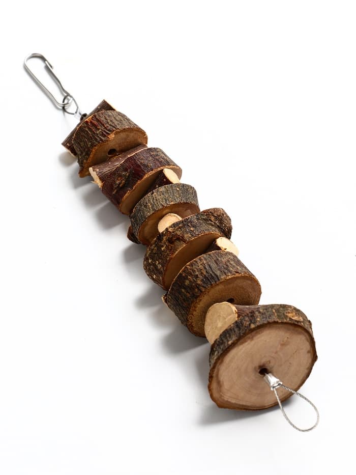 Игрушка для птиц и грызунов «Лесенка вверх», 21×3 см, дерево