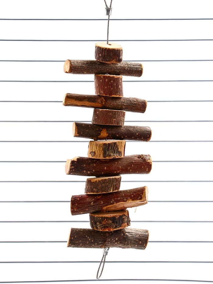 Игрушка для птиц и грызунов «Лесенка вверх 2», 21×5 см, дерево