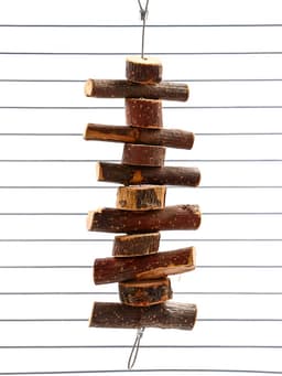 Игрушка для птиц и грызунов «Лесенка вверх 2», 21×5 см, дерево