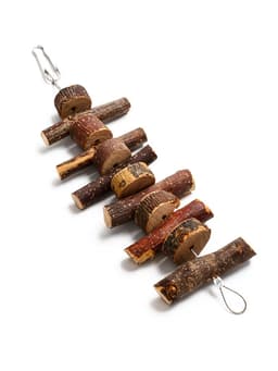 Игрушка для птиц и грызунов «Лесенка вверх 2», 21×5 см, дерево