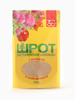Шрот расторопши с яблоком и шиповником, 100 г