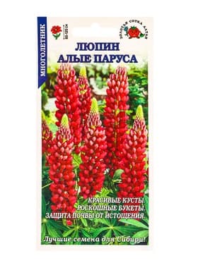 Семена Люпин «Алые Паруса», 0.3 г, многолетний, «Золотая Сотка Алтая»
