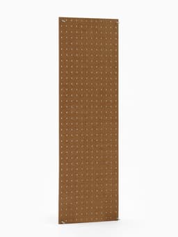 Настенная перфорированная панель ДСП односторонняя, 90×0.6×30 см, шаг 2.5 см, белая