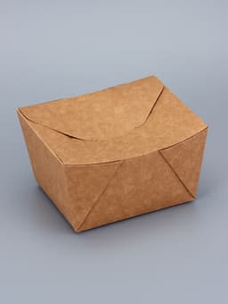 Контейнер одноразовый, коробка пищевая, для лапши, 600 мл, 11×9×7.3 см