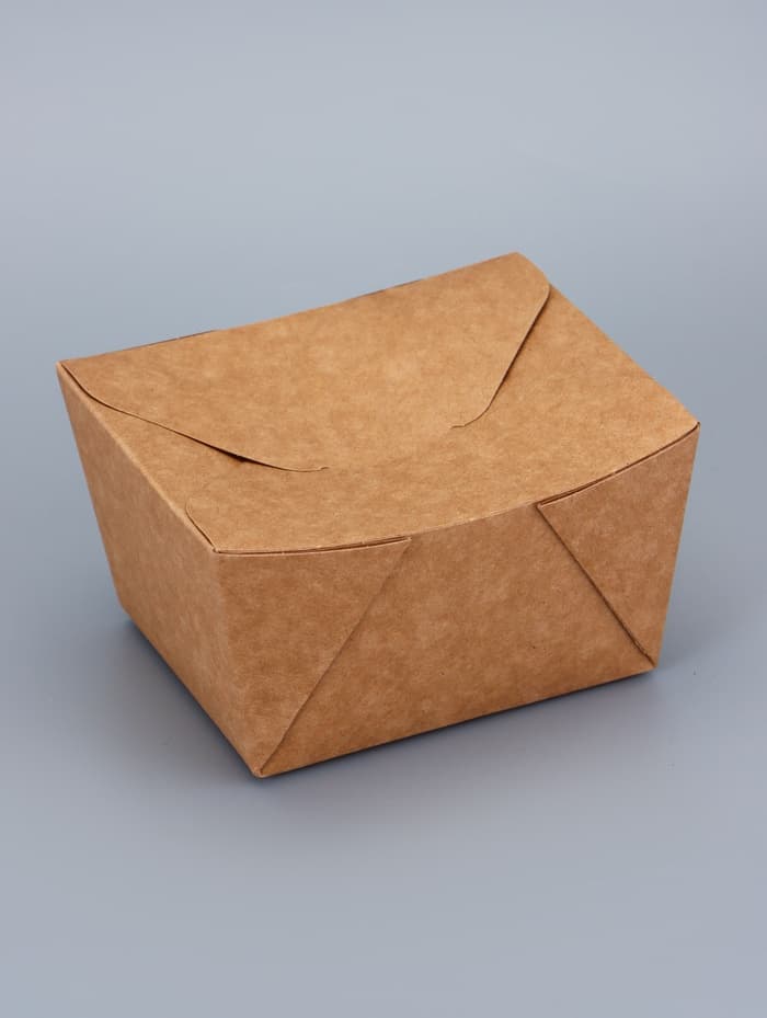 Контейнер одноразовый, коробка пищевая, для лапши, 600 мл, 11×9×7.3 см