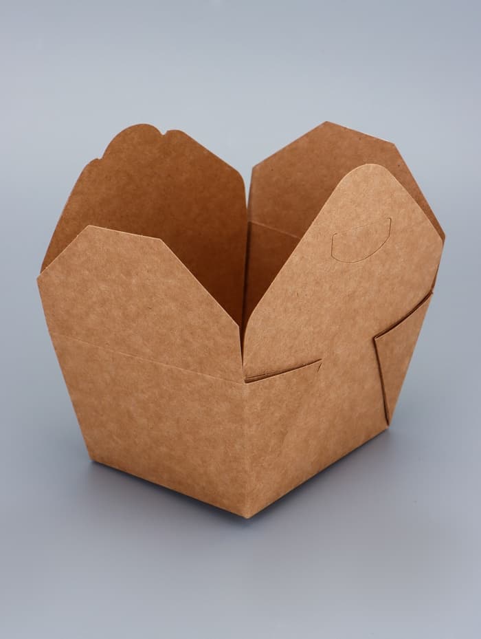 Контейнер одноразовый, коробка пищевая, для лапши, 600 мл, 11×9×7.3 см