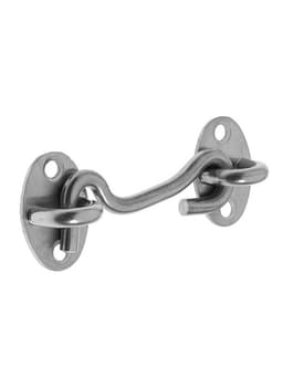 Крючок ветровой LOCKLAND KV001, L=75 мм, нержавеющая сталь, цвет хром, 2 шт.