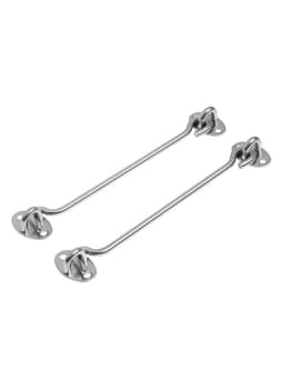 Крючок ветровой LOCKLAND KV001, L=200 мм, нержавеющая сталь, цвет хром, 2 шт.