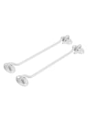 Крючок ветровой LOCKLAND KV001, L=200 мм, нержавеющая сталь, белый, 2 шт.