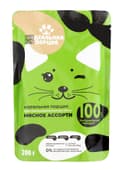 Корм для кошек «Идеальная порция», мясное ассорти в соусе, 200 г