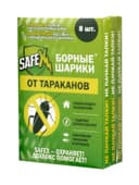 Средство от тараканов SAFEX, борные шарики, набор, 3 коробки по 8 шт.