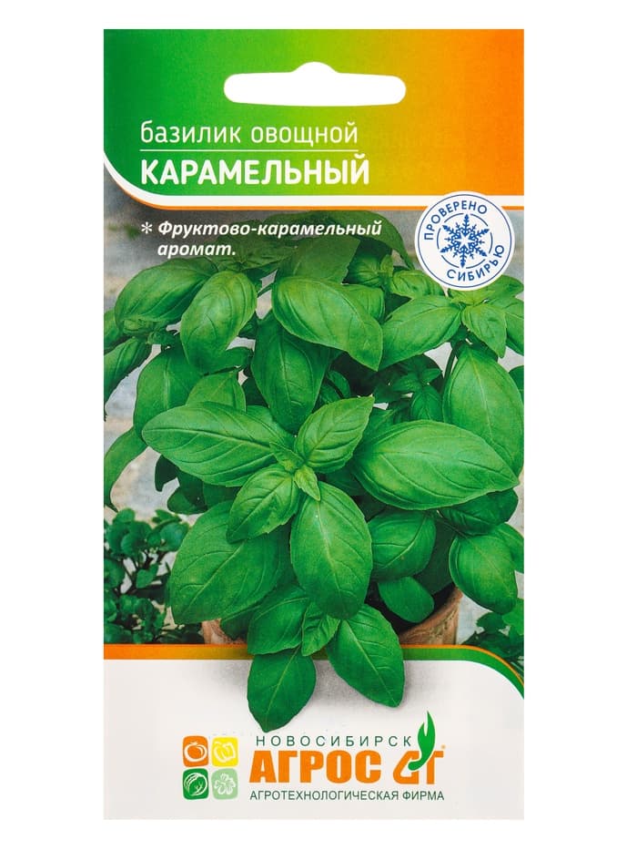 Семена Базилик овощной «Карамельный», 1 г, «Агрос»