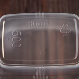 Контейнер одноразовый с крышкой, пластик, набор 10 шт., 500 мл, 10.8×8.2×9.2 см, прозрачный