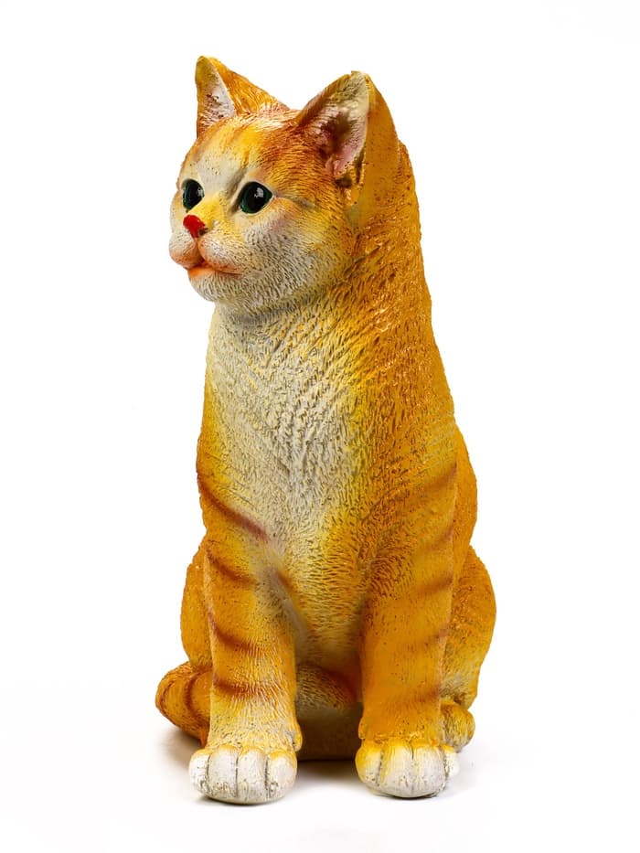 Садовая фигура из полистоуна «Кошка», 28×15×18 см