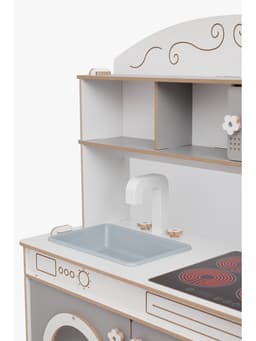 Кухня игровая детская «Аделина», бело-серая, ЛМДФ