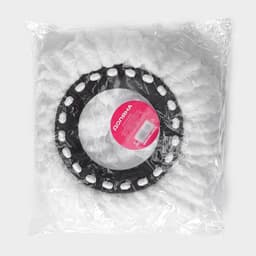 Насадка для швабры с отжимом - центрифугой Доляна, длина нитей 10 см, микрофибра, МИКС