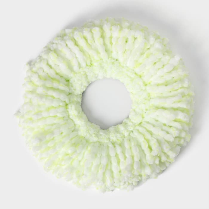 Насадка для швабры с отжимом - центрифугой Доляна, длина нитей 10 см, микрофибра, МИКС