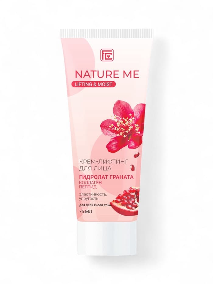 Крем-лифтинг для лица NATURE ME с гидролатом граната, 75 мл