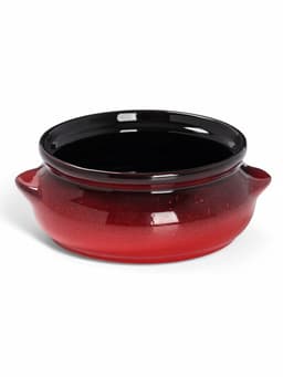 Горшочек для запекания Борисовская керамика «Красная», 700 мл, 18×16.5×9 см, красный
