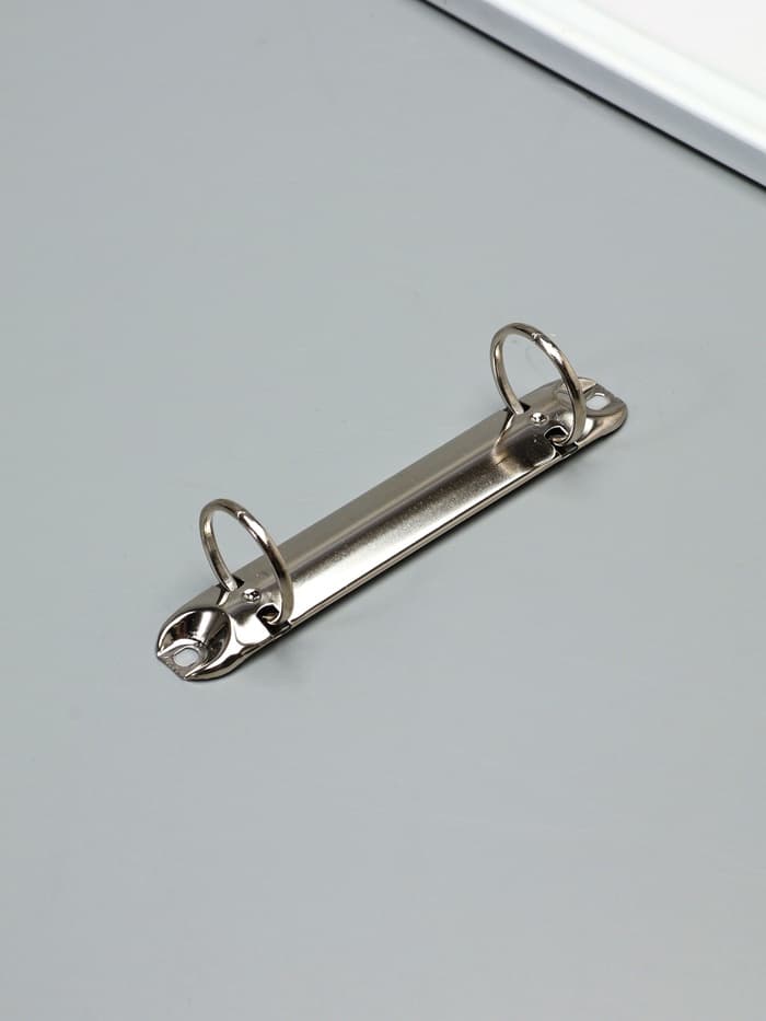 Зажим кольцевой на два кольца, диаметр кольца 3 см, 12.3 см, металл, набор 4 шт.